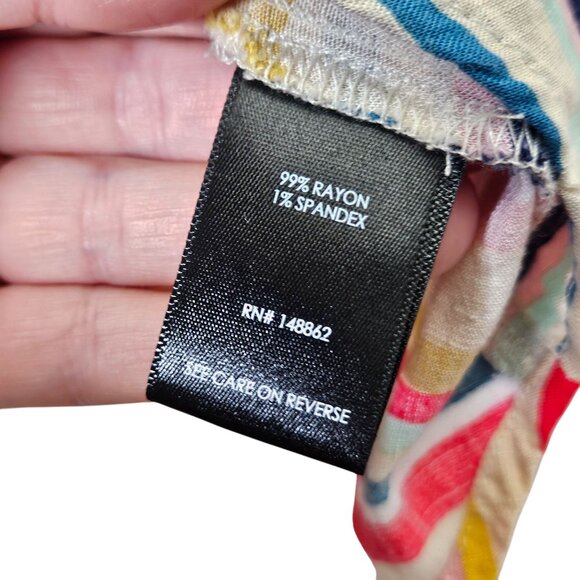 Torrid Womens Multicolor Striped Sleeveless Spaghetti Camisole Top Flowy 3 3X - Picture 4 of 8